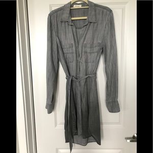 Ombré relaxed gray chambre dress